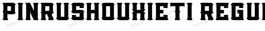PinRuShouXieTi Regul字体转换